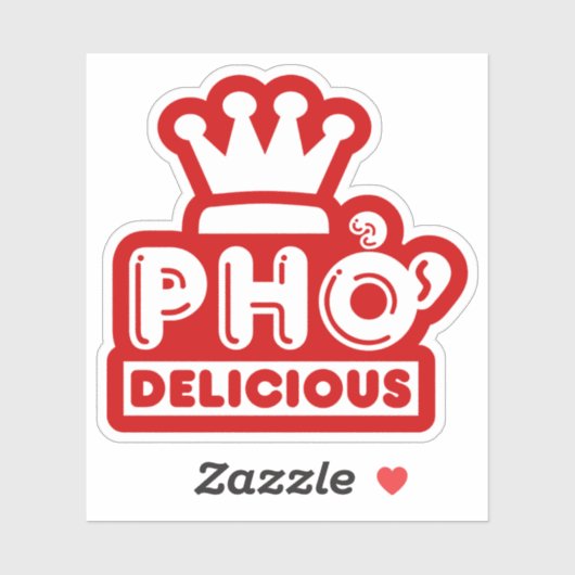 Pho King Delicious Aufkleber (Blatt)