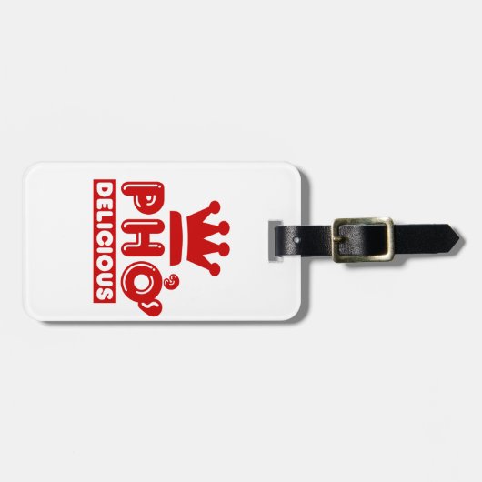 Pho King Delicious Gepäckanhänger (Vorderseite horizontal)