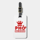 Pho King Delicious Gepäckanhänger (Vorderseite vertikal)