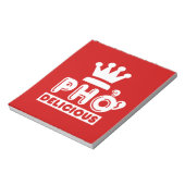 Pho King Delicious Notizblock (Rotiert)