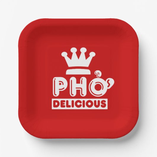 Pho King Delicious Pappteller (Vorderseite)