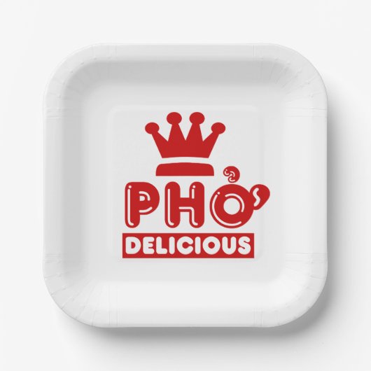 Pho King Delicious Pappteller (Vorderseite)
