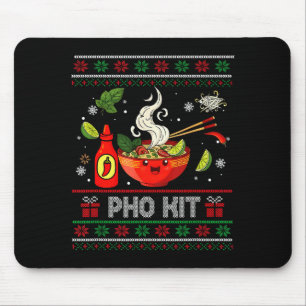 Pho Kit Apparel hässliche Weihnachts-Pyjamas passe Mousepad