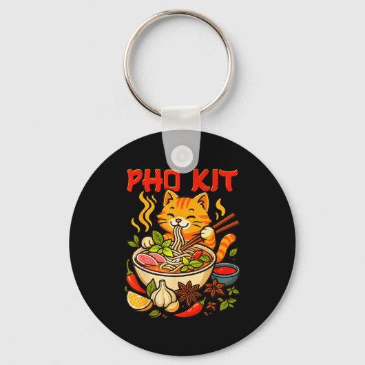 Pho Kit Mariners Cat Funny Meme  Schlüsselanhänger (Vorderseite)