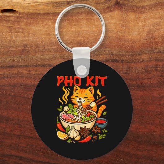 Pho Kit Mariners Cat Funny Meme  Schlüsselanhänger (Vorderseite)