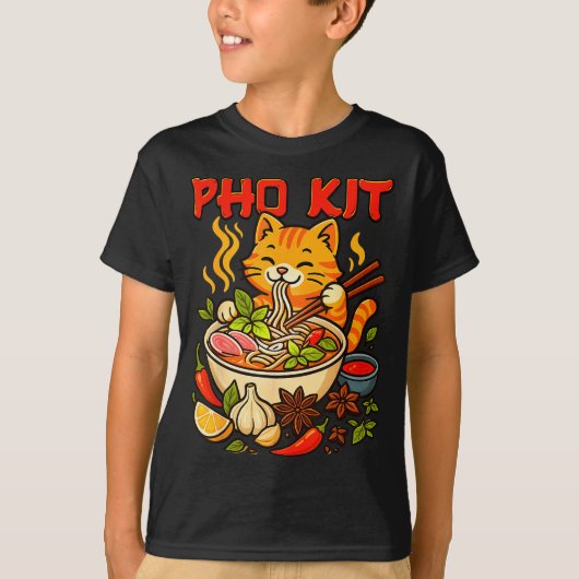 Pho Kit Mariners Cat Funny Meme T-Shirt (Vorderseite)