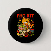 Pho Kit Mariners Katze Lustiges Meme Button (Vorderseite)