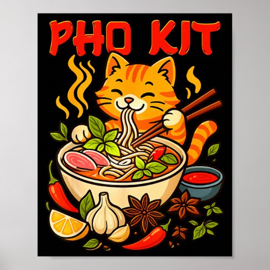 Pho Kit Mariners Katze Lustiges Meme  Poster (Vorne)
