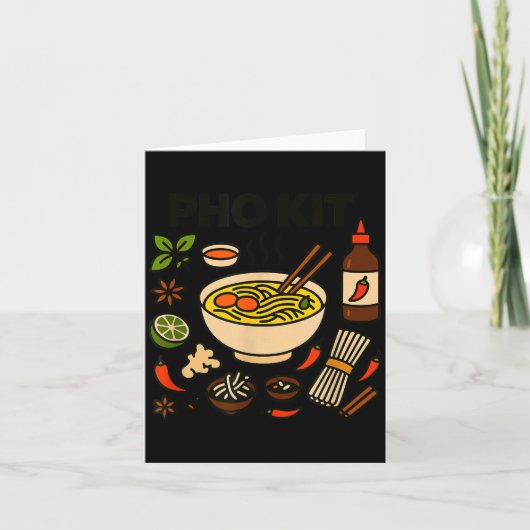 Pho Kit Vietnamese Food  Karte (Vorderseite)