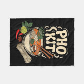 Pho Kit Vietnamese Noodle Soup Bowl Herbs Lime Chi Fleecedecke (Vorderseite (Horizontal))