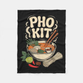 Pho Kit Vietnamese Noodle Soup Bowl Herbs Lime Chi Fleecedecke (Vorderseite)