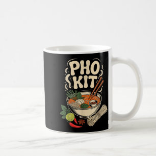 Pho Kit Vietnamesische Nudelsuppe Schüssel Kräuter Kaffeetasse