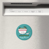 Pho Noodle Bowl Vietnam Suppenlöffel Stäbchen Magnet (In Situ (Geschirrspüler))