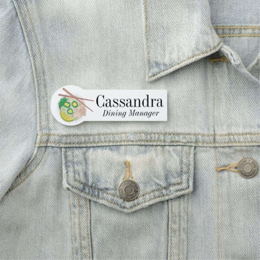 Pho Noodle Soup Vietnamese Restaurant Food Namensschild (Beispiel)