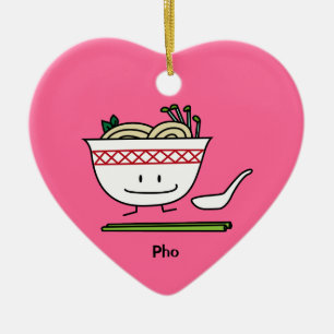 Pho Nudel-Schüssel-Vietnam-Suppenlöffelessstäbc Keramikornament
