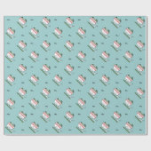 Pho Nudel-Schüssel-Vietnam-Suppenlöffelessstäbchen Geschenkpapier (Flach)