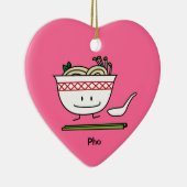 Pho Nudel-Schüssel-Vietnam-Suppenlöffelessstäbchen Keramikornament (Rechts)