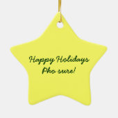 Pho Nudel-Schüssel-Vietnam-Suppenlöffelessstäbchen Keramikornament (Hinten)