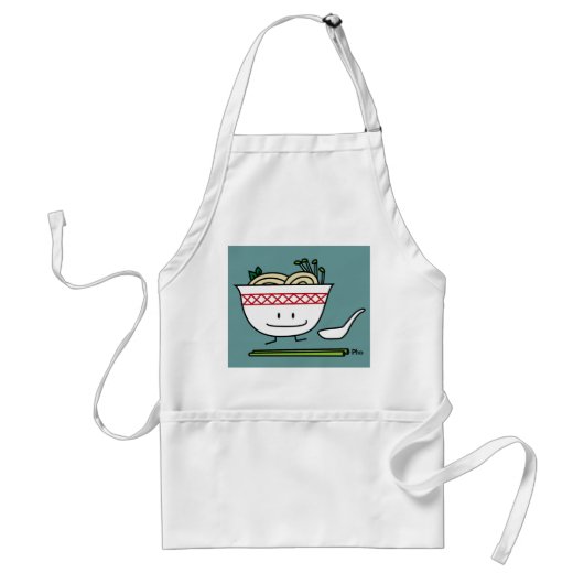 Pho Nudel-Schüssel-Vietnam-Suppenlöffelessstäbchen Schürze (Vorne)