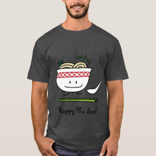 Pho Nudel-Schüssel-Vietnam-Suppenlöffelessstäbchen T-Shirt