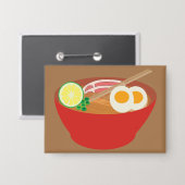 Pho-Nudeln Button (Vorderseite/Rückseite)