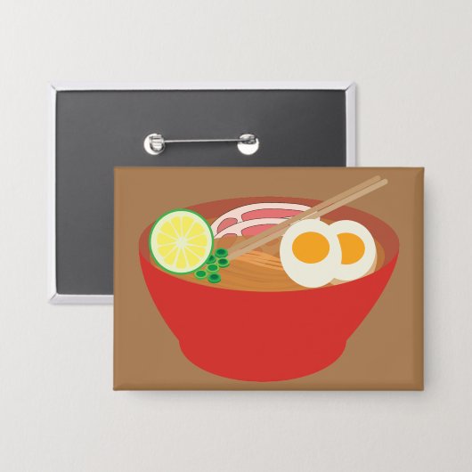 Pho-Nudeln Button (Vorderseite/Rückseite)