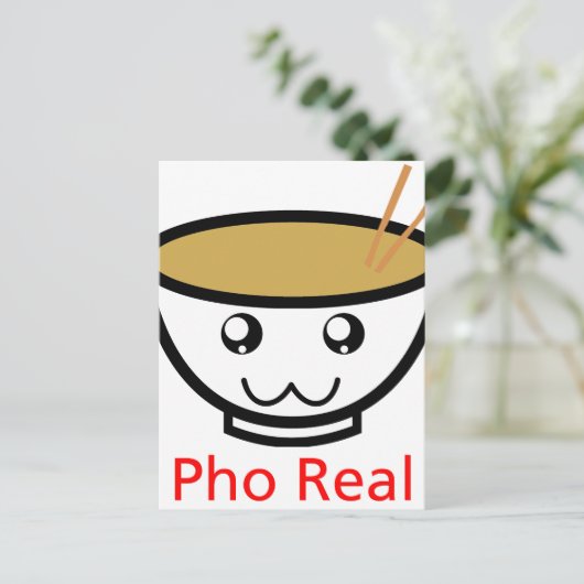 Pho Real Postkarte (Stehend Vorderseite)