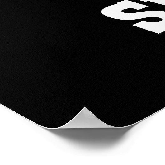 Pho Shizzle Funny Noodle Pun Dark BG Poster (Ecke)