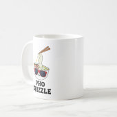 Pho Shizzle Funny Noodle Pun Kaffeetasse (Vorderseite Links)