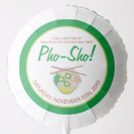 Pho Sho! Vietnamesisch Soup Funny Birthday Party Ballon<br><div class="desc">Das Design zeigt eine originelle Marker-Abbildung einer Schüssel mit köstlichen vietnamesischen Pho, einer traditionellen Nudelsuppe aus Brot, Reisnudeln, Kräutern und Fleisch. Persönliche Informationen zu Geburtstagsfeiern, Restaurants oder Festessen. Dieses pho-Design ist auch auf anderen Produkten erhältlich. Sehen Sie nicht, wonach Sie suchen? Brauchen Sie Hilfe bei der Anpassung? Kontaktieren Sie Rebecca,...</div>