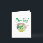 Pho Sho! Vietnamesisch Soup Funny Birthday Party Dankeskarte<br><div class="desc">Das Design zeigt eine originelle Marker-Abbildung einer Schüssel mit köstlichen vietnamesischen Pho, einer traditionellen Nudelsuppe aus Brot, Reisnudeln, Kräutern und Fleisch. Persönliche Informationen zu Geburtstagsfeiern, Restaurants oder Festessen. Dieses pho-Design ist auch auf anderen Produkten erhältlich. Sehen Sie nicht, wonach Sie suchen? Brauchen Sie Hilfe bei der Anpassung? Kontaktieren Sie Rebecca,...</div>