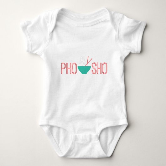 Pho Sho vietnamesische Nudelsuppe Baby Strampler (Vorderseite)
