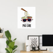Pho Sure Funny Pho Soup Noodle Puff Poster (Heimbüro)