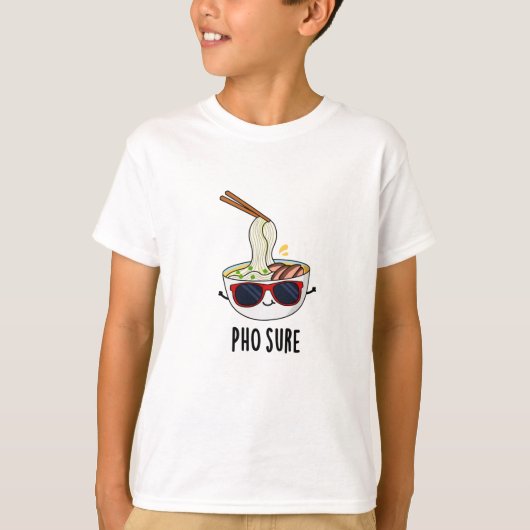 Pho Sure Funny Pho Soup Noodle Puff T-Shirt (Vorderseite)