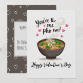 Pho Valentine's Day Holiday Card Feiertagskarte (Vorne/Hinten)