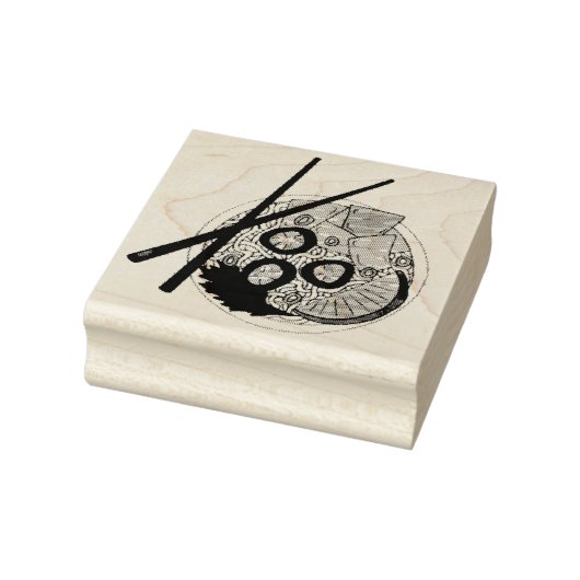 PHO Vietnamesisch Food Chicken Noodle Soup Chopsti Gummistempel (Stempel)