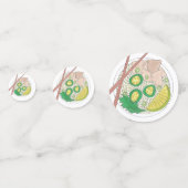 PHO Vietnamesisch Food Chicken Noodle Soup Chopsti Konfetti (Vorderseiten)