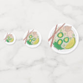 PHO Vietnamesisch Food Chicken Noodle Soup Chopsti Konfetti (Rückseiten)