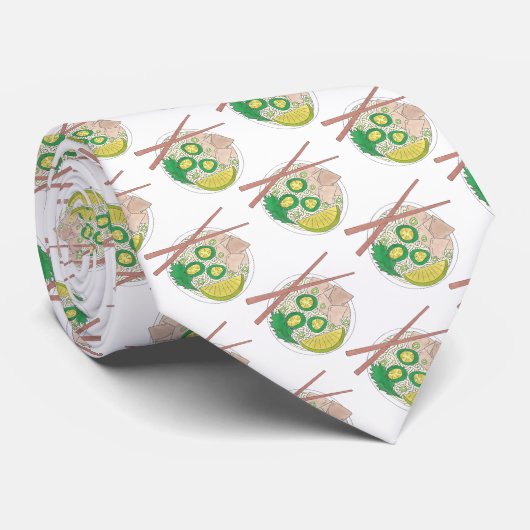 PHO Vietnamesisch Food Chicken Noodle Soup Chopsti Krawatte (Gerollt)