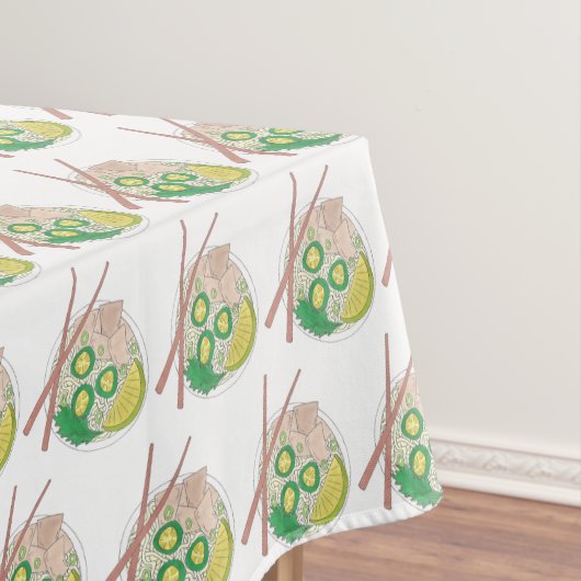 PHO Vietnamesisch Food Chicken Noodle Soup Chopsti Tischdecke (Beispiel)