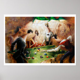 Phoca - Daumen-Billard-Party Poster
