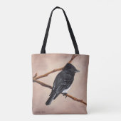 Phoebe auf brauner Umhängetasche Tasche (Rückseite)