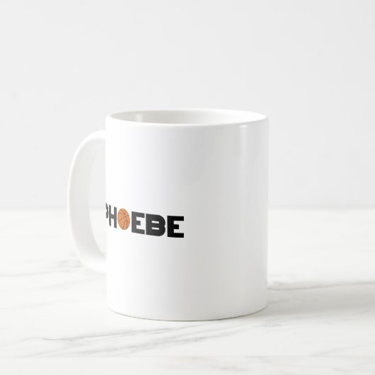 Phoebe Basketball Kaffeetasse (Vorderseite Links)