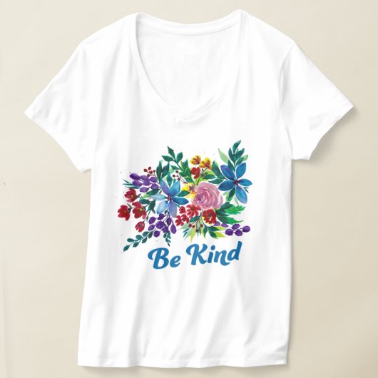 Phoebe BE KIND Floral Baseball T-Shirt (Ablage )