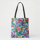 Phoebe "Be Kind" Floral Inspirational Tote Tasche (Vorderseite)