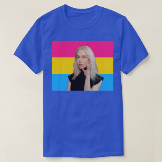 Phoebe Bridgers Pansexual Pride Flag T-Shirt (Design vorne)