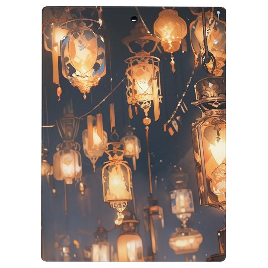 Phoebe in der Halle der Lanterns Klemmbrett (Rückseite)