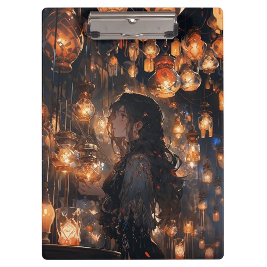 Phoebe in der Halle der Lanterns Klemmbrett (Vorderseite)