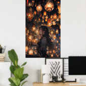 Phoebe in der Halle der Lanterns - Ultra groß Poster (Heimbüro)