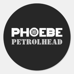 Phoebe Petrolhead Runder Aufkleber